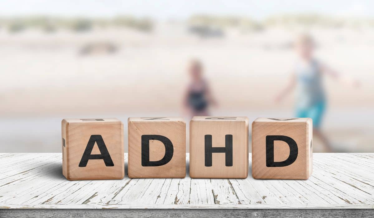 adhd written in block letters