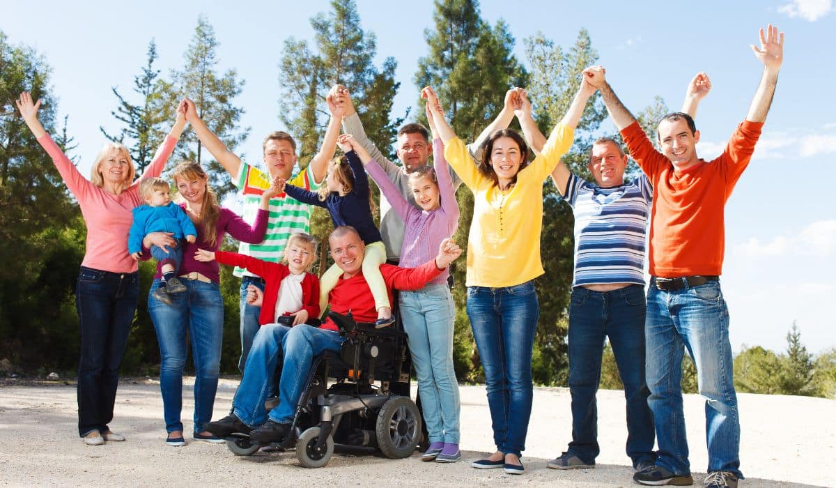 people celebrating together