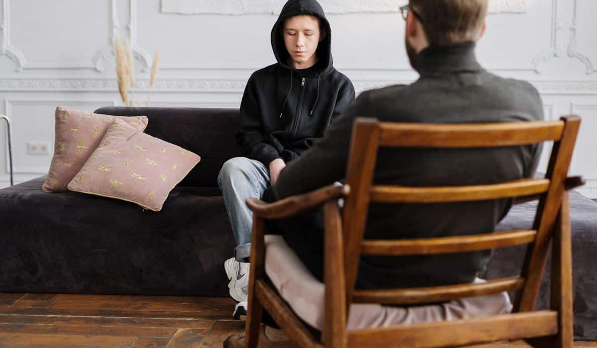 young boy having therapy