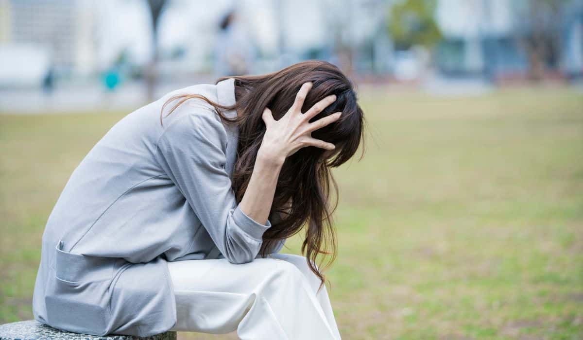 person struggling with anxiety