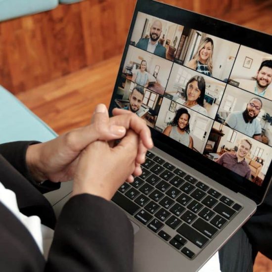 group of people having therapy online
